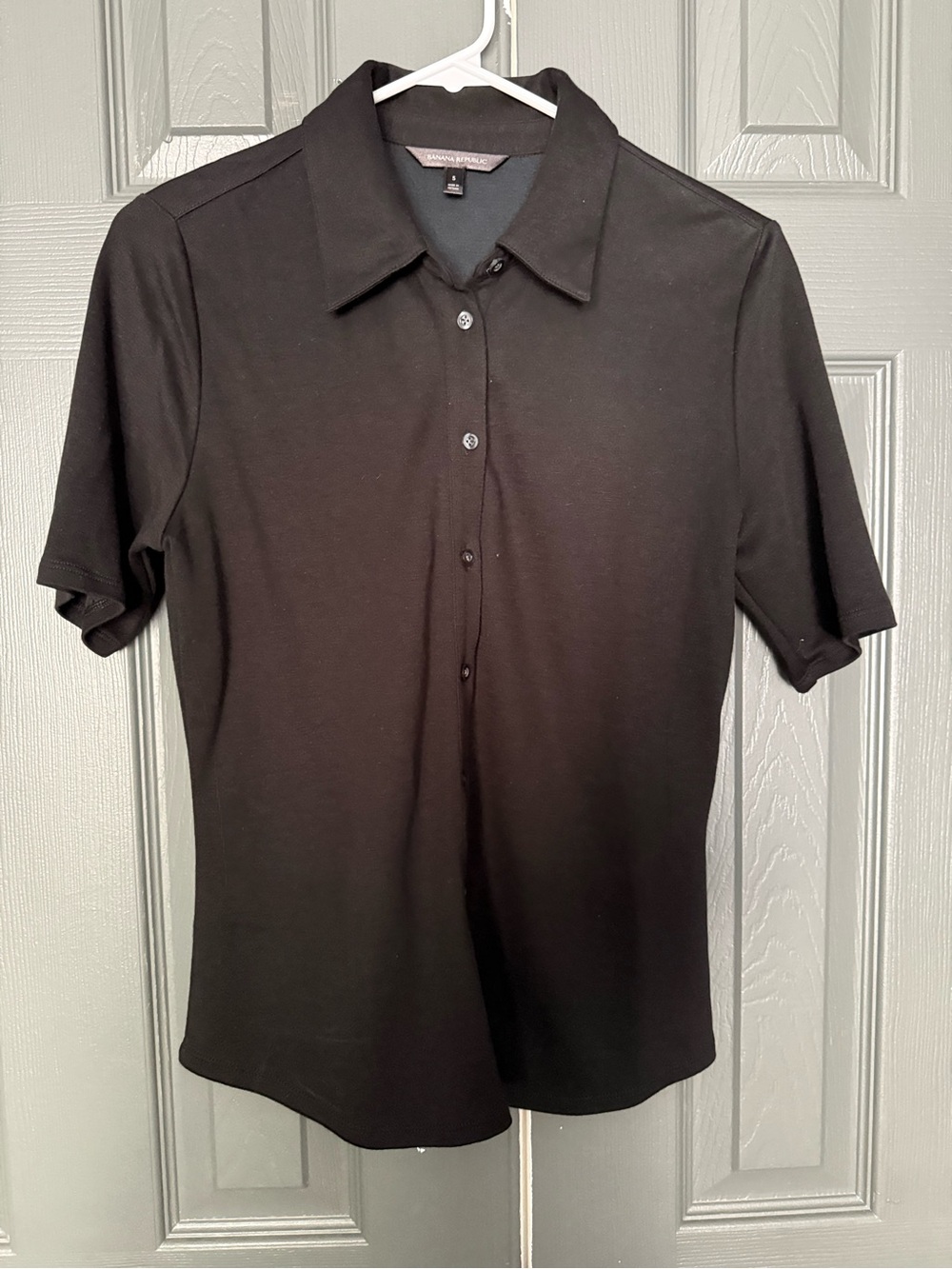 Banana Republic Men’s Black Short Sleeve Polo Shirt